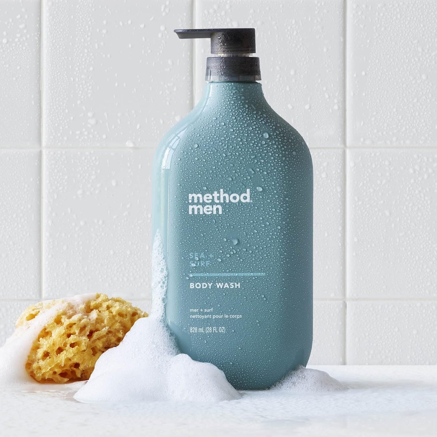 Method Body Wash, Sea + Surf, Paraben and Phthalate Free, Biodegradable Formula, 28 oz, (Pack of 1) - 7DAY'S