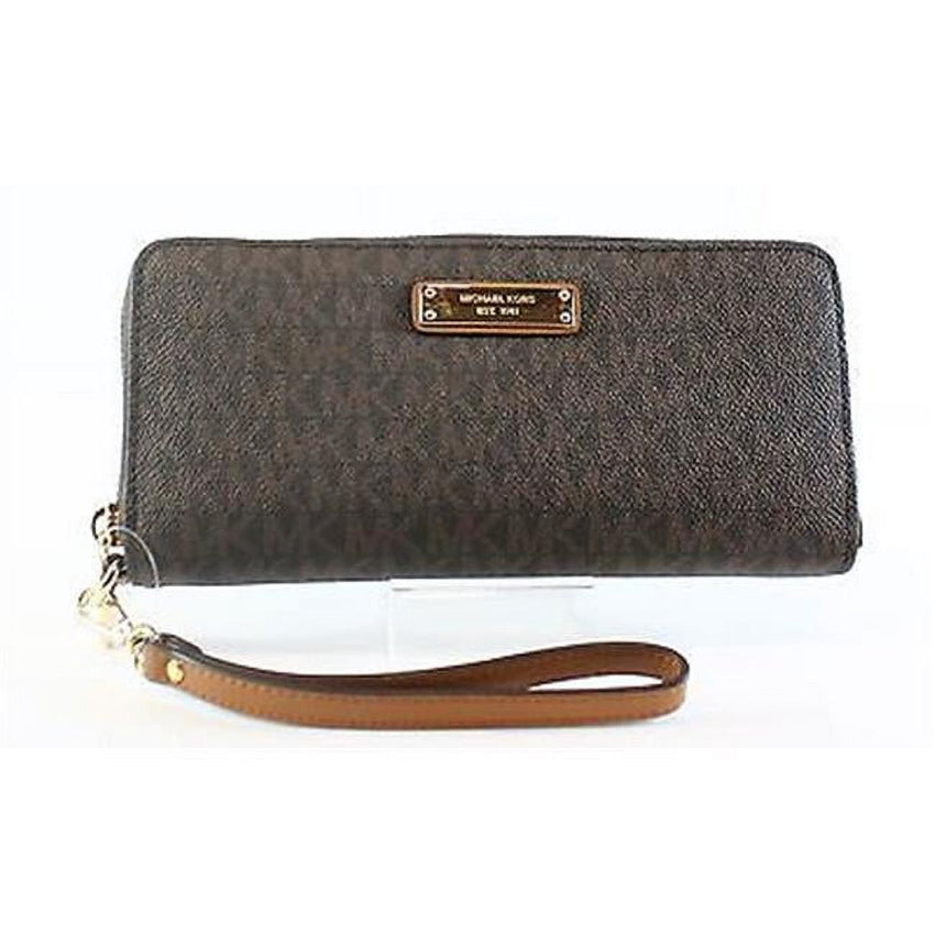 Michael Kors 32S7GTTE9B - 200 Jet Set Continental Wristlet - Brown - 7DAY'S