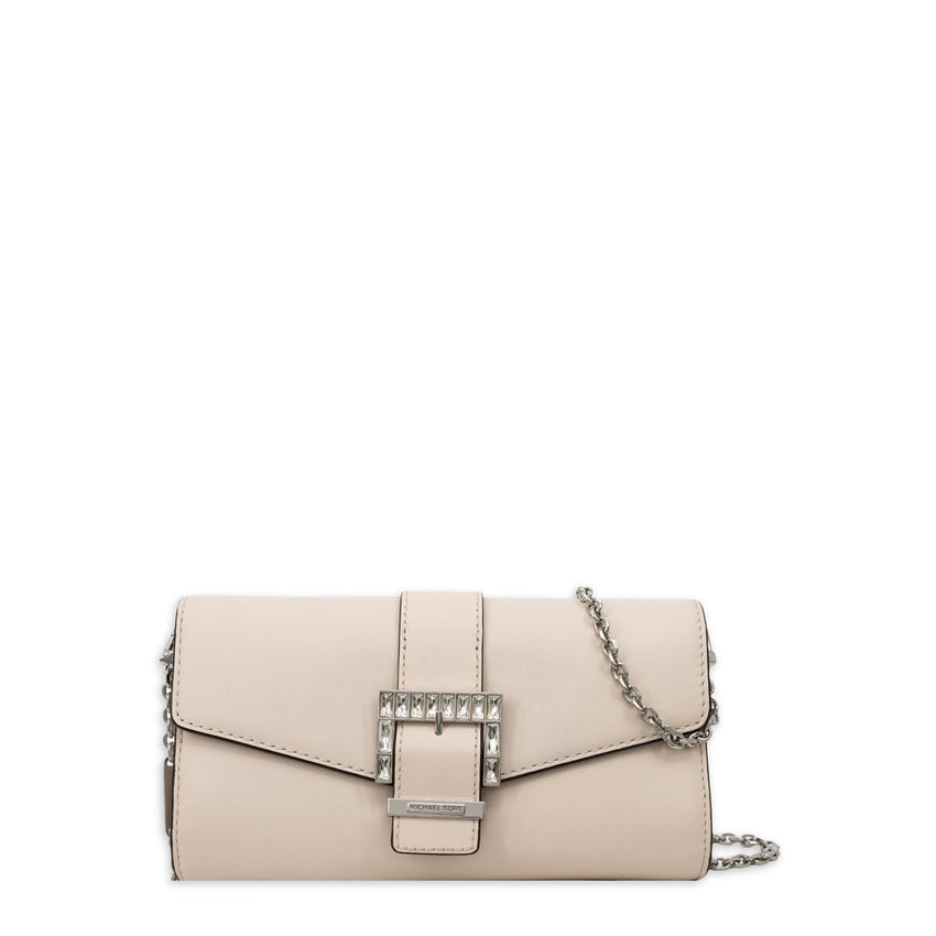 Michael Kors Women's Penelope Medium Leather Clutch - Cream - 7DAY'S