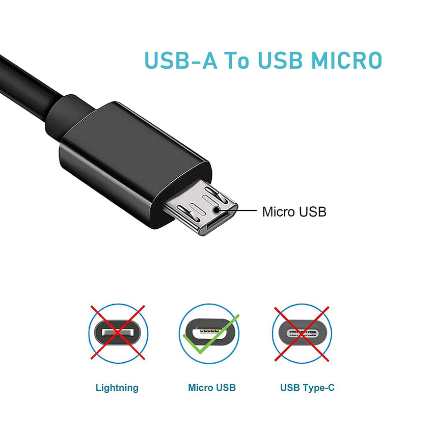 Micro USB Cable,[10ft3Pack] by Ailun,High Speed 2.0 USB A Male to Micro USB Sync & Charging Nylon Braided Cable for Android Smartphone Tablets Wall and Car Charger Connection[Silver&Blackwhite] - 7DAY'S
