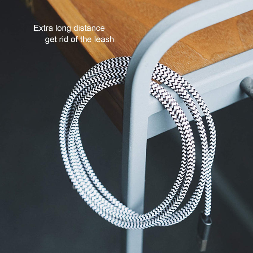 Micro USB Cable,[10ft3Pack] by Ailun,High Speed 2.0 USB A Male to Micro USB Sync & Charging Nylon Braided Cable for Android Smartphone Tablets Wall and Car Charger Connection[Silver&Blackwhite] - 7DAY'S