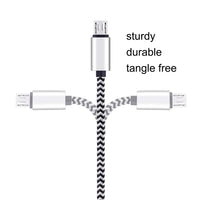 Micro USB Cable,[10ft3Pack] by Ailun,High Speed 2.0 USB A Male to Micro USB Sync & Charging Nylon Braided Cable for Android Smartphone Tablets Wall and Car Charger Connection[Silver&Blackwhite] - 7DAY'S