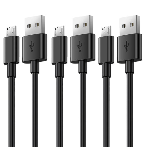 Micro USB Cable,[10ft3Pack] by Ailun,High Speed 2.0 USB A Male to Micro USB Sync & Charging Nylon Braided Cable for Android Smartphone Tablets Wall and Car Charger Connection[Silver&Blackwhite] - 7DAY'S