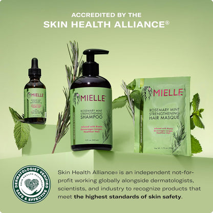 Mielle Organics Rosemary & Mint Hair Oil, Split Ends & Dry Scalp Treatment - Made with Biotin & Essential Oils for Strengthening, Soothing, Moisturizing & Encouraging Longer, Healthier Hair (2 Fl Oz) - 7DAY'S