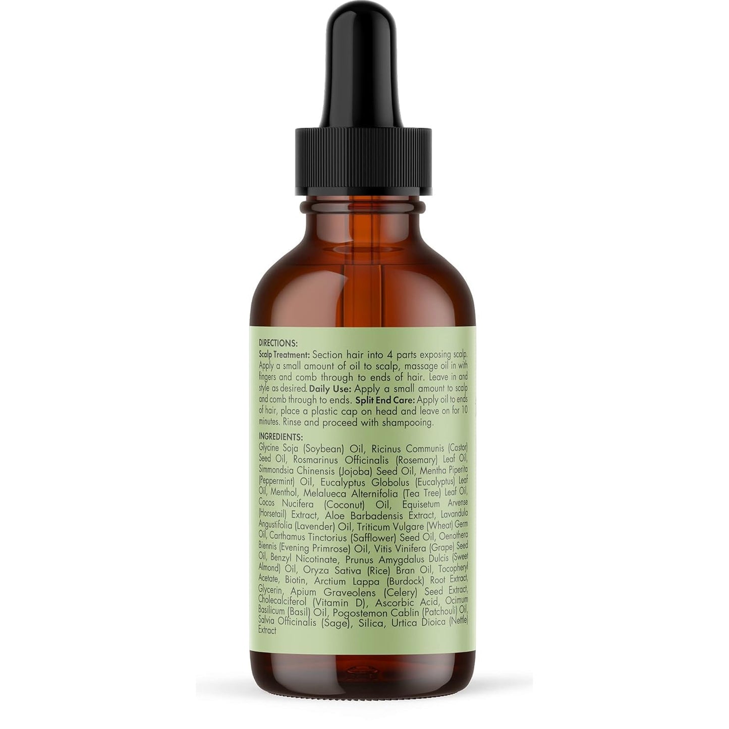 Mielle Organics Rosemary & Mint Hair Oil, Split Ends & Dry Scalp Treatment - Made with Biotin & Essential Oils for Strengthening, Soothing, Moisturizing & Encouraging Longer, Healthier Hair (2 Fl Oz) - 7DAY'S