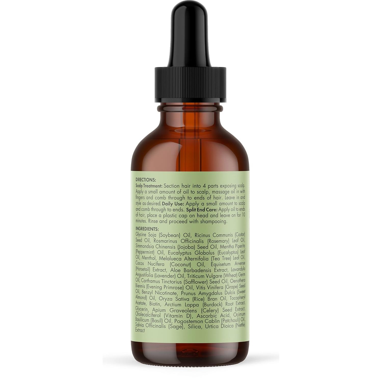 Mielle Organics Rosemary & Mint Hair Oil, Split Ends & Dry Scalp Treatment - Made with Biotin & Essential Oils for Strengthening, Soothing, Moisturizing & Encouraging Longer, Healthier Hair (2 Fl Oz) - 7DAY'S