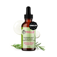 Mielle Organics Rosemary & Mint Hair Oil, Split Ends & Dry Scalp Treatment - Made with Biotin & Essential Oils for Strengthening, Soothing, Moisturizing & Encouraging Longer, Healthier Hair (2 Fl Oz) - 7DAY'S