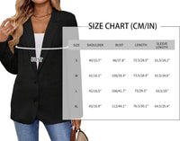 Mina Self 2025 Linen Blazers for Women Business Casual Long Sleeve Lapel Open Front Suit Jacket Work Blazer with Pockets - 7DAY'S