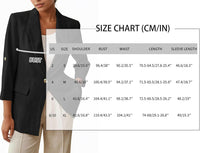 Mina Self 2025 Women's Summer Linen Blazer 3/4 Sleeve Long Lightweight Fully - Lined Trendy Casual Work Office Suit Jackets - 7DAY'S