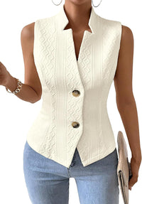 Mina Self Women's 2025 Sleeveless Sweater Vest Top - Lightweight Fahion Knit Casual Work Office Slim Fully Lined Trendy - 7DAY'S