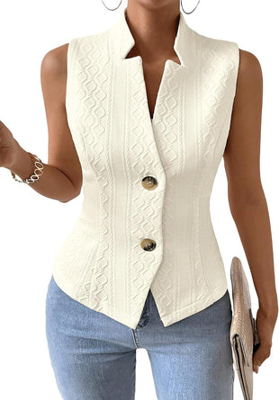 Mina Self Women's 2025 Sleeveless Sweater Vest Top - Lightweight Fahion Knit Casual Work Office Slim Fully Lined Trendy