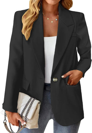 Mina Self Women's Casual Blazers 2024 New Spring Fashion Lightweight Work Office Full Lined Pocket Jacket Suit(S - XXL) - 7DAY'S