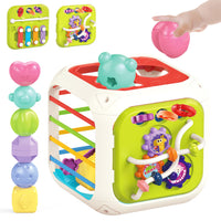MINGKIDS Montessori Toys for 1 Year Old, 6 Pc Multi Sensory Shape, Toddler Developmental Learning Birthday Gifts, Baby Toys 12 Month - 7DAY'S