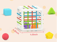 MINGKIDS Montessori Toys for 1 Year Old, 6 Pc Multi Sensory Shape, Toddler Developmental Learning Birthday Gifts, Baby Toys 12 Month - 7DAY'S