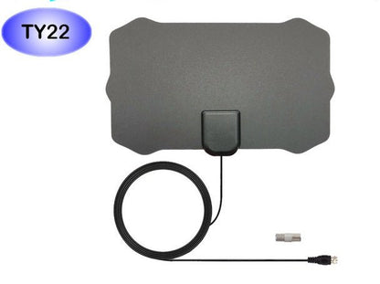TY22 indoor TV antenna with coaxial cable and connector for digital signal reception