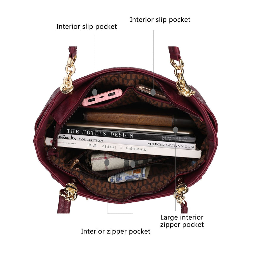 MKF Collection Allison Tote Handbag & Wallet by Mia k - 7DAY'S