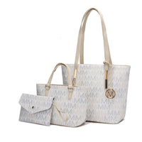 MKF Collection Aylet M Tote with Mini Handbag and Wristlet Pouch by Mia Made of high - quality vegan leather - 7DAY'S