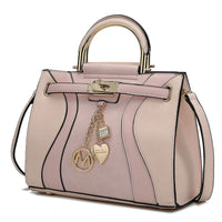 MKF Collection Caddy Phone Wallet Crossbody Cassia Medium Satchel HandHandbag by Mia K.(Color Blush) - 7DAY'S