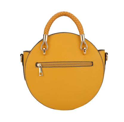 MKF Collection Camille Faux Snakeskin Vegan Leather Women Round Crossbody Bag by Mia K - 7DAY'S