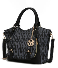 MKF Collection Fula Signature Satchel Bag by Mia Made of high - quality vegan leather - 7DAY'S