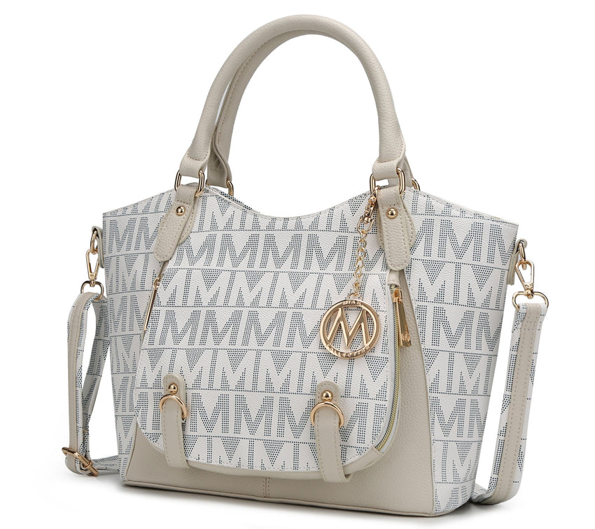 MKF Collection Fula Signature Satchel Bag by Mia Made of high - quality vegan leather - 7DAY'S