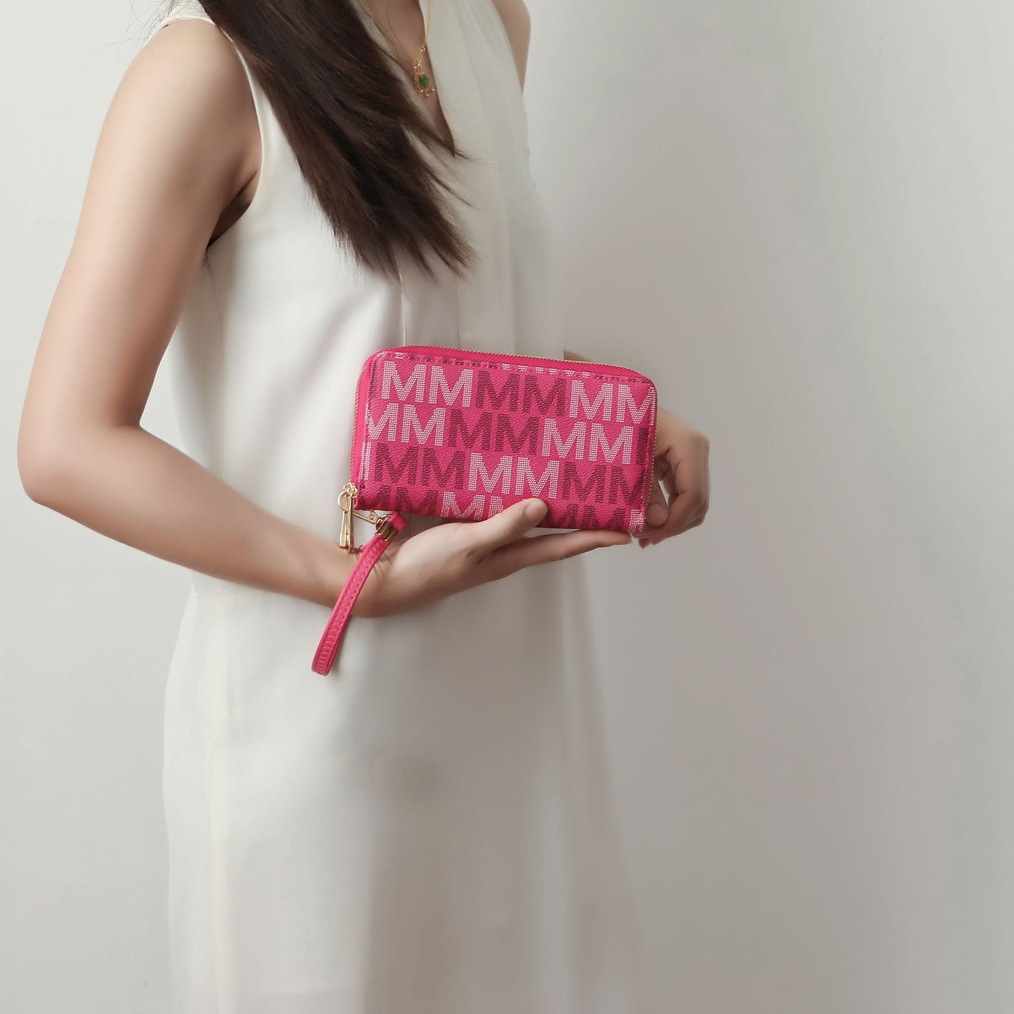 MKF Collection Hofstra M Signature Wallet Wristlet by Mia k - 7DAY'S