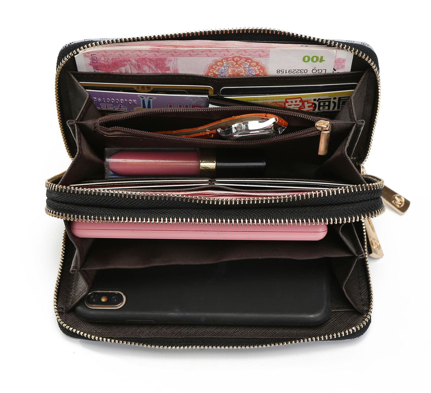 MKF Collection Hofstra M Signature Wallet Wristlet by Mia k - 7DAY'S