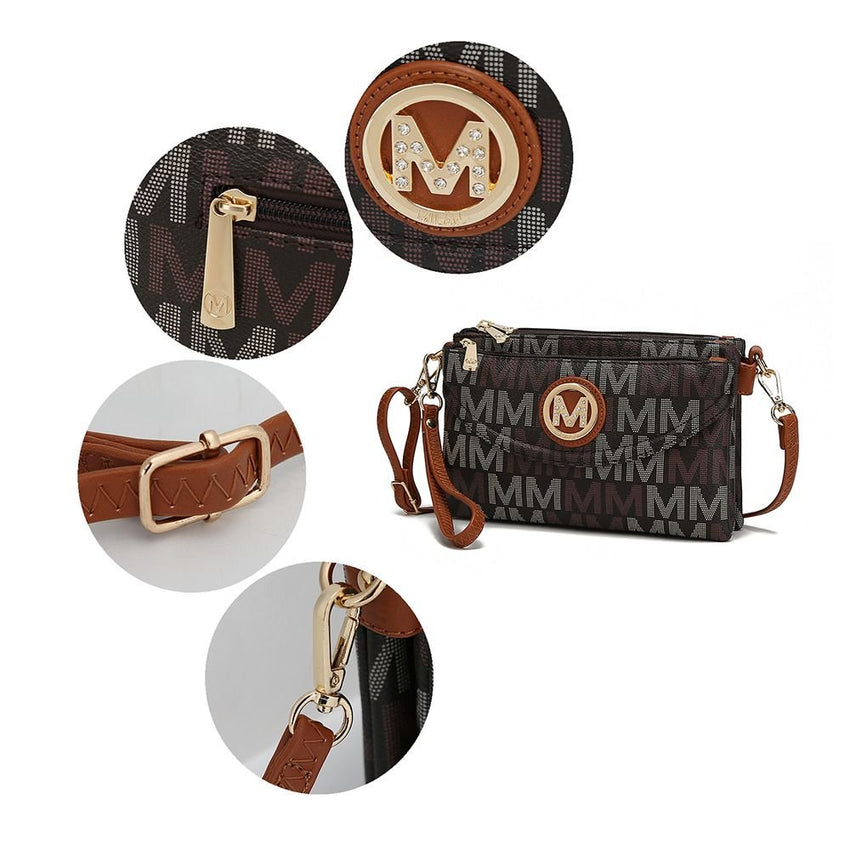 MKF Collection Ishani Signature Crossbody handbag Women by Mia k - 7DAY'S
