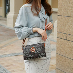 MKF Collection Ishani Signature Crossbody handbag Women by Mia k - 7DAY'S