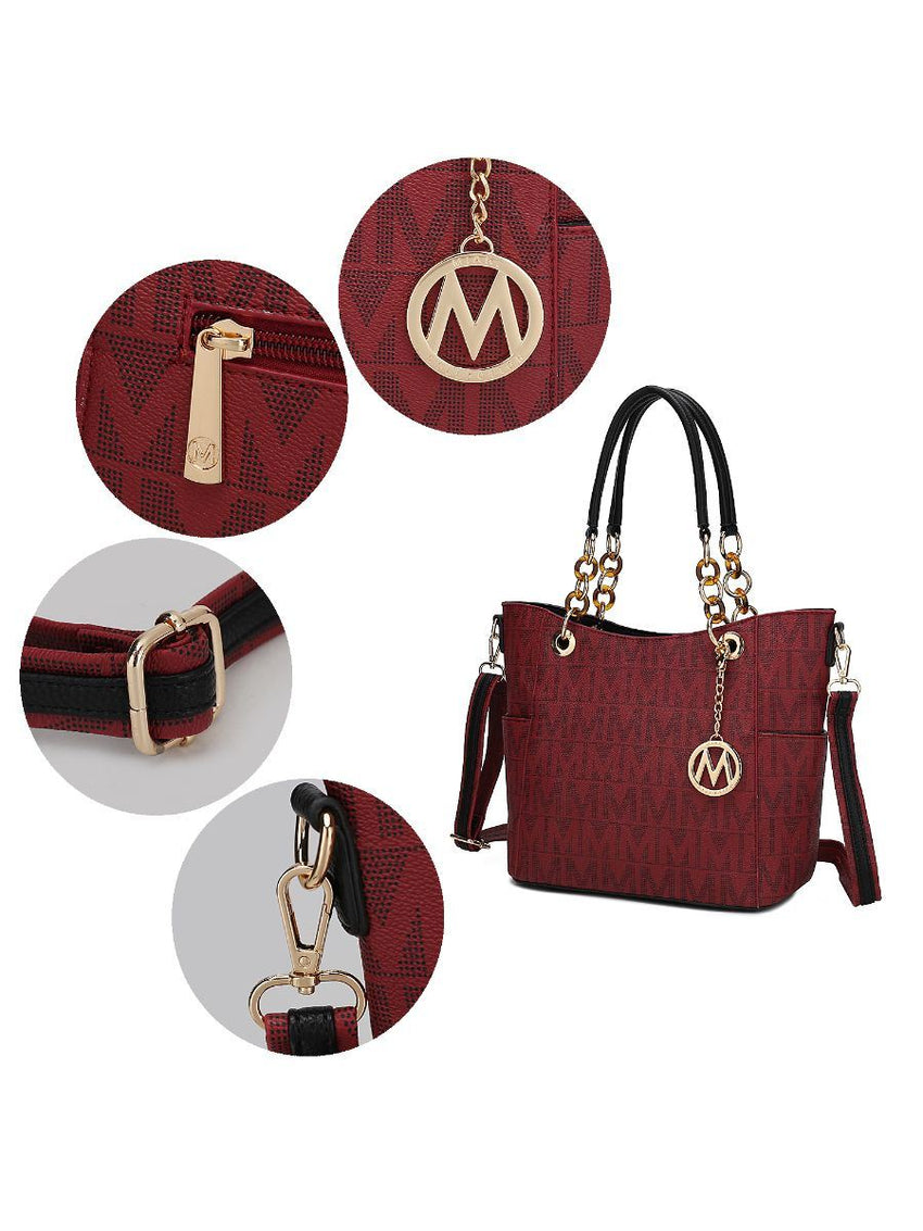 MKF Collection Kissaten Milan M Signature Tote Handbag by Mia k - 7DAY'S