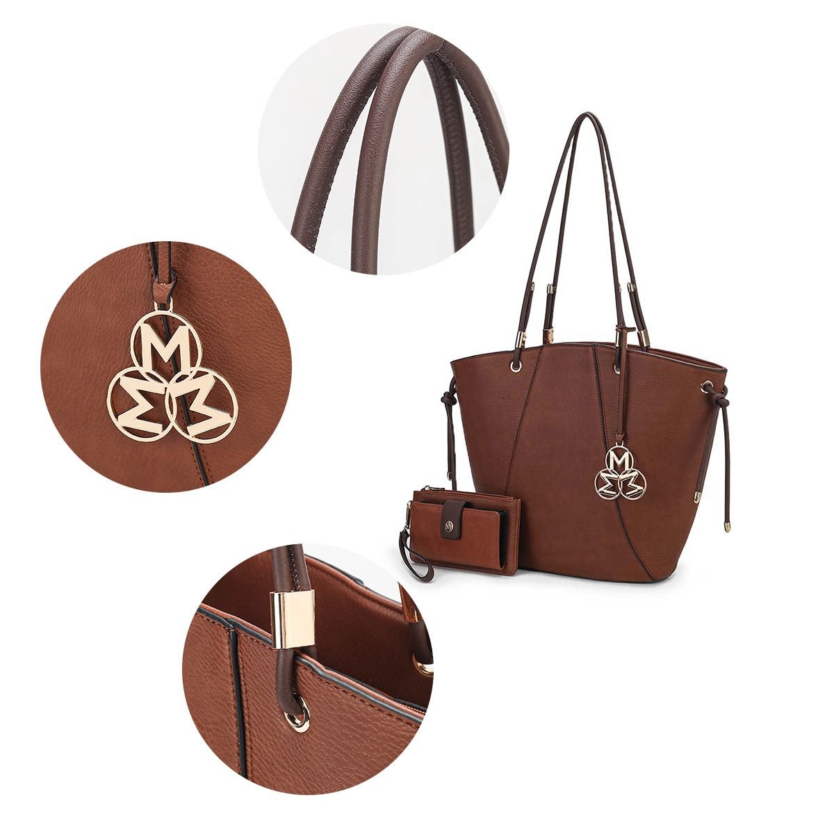 MKF Collection Liv Tote and Wallet Set Fashion Handbag by Mia K. - 7DAY'S