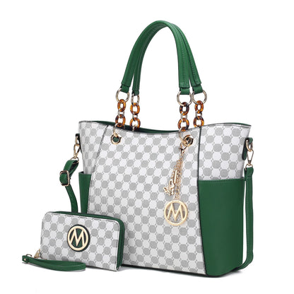 MKF Collection Merlina 2 PCS Women Tote Handbag with Wallet by Mia k - 7DAY'S