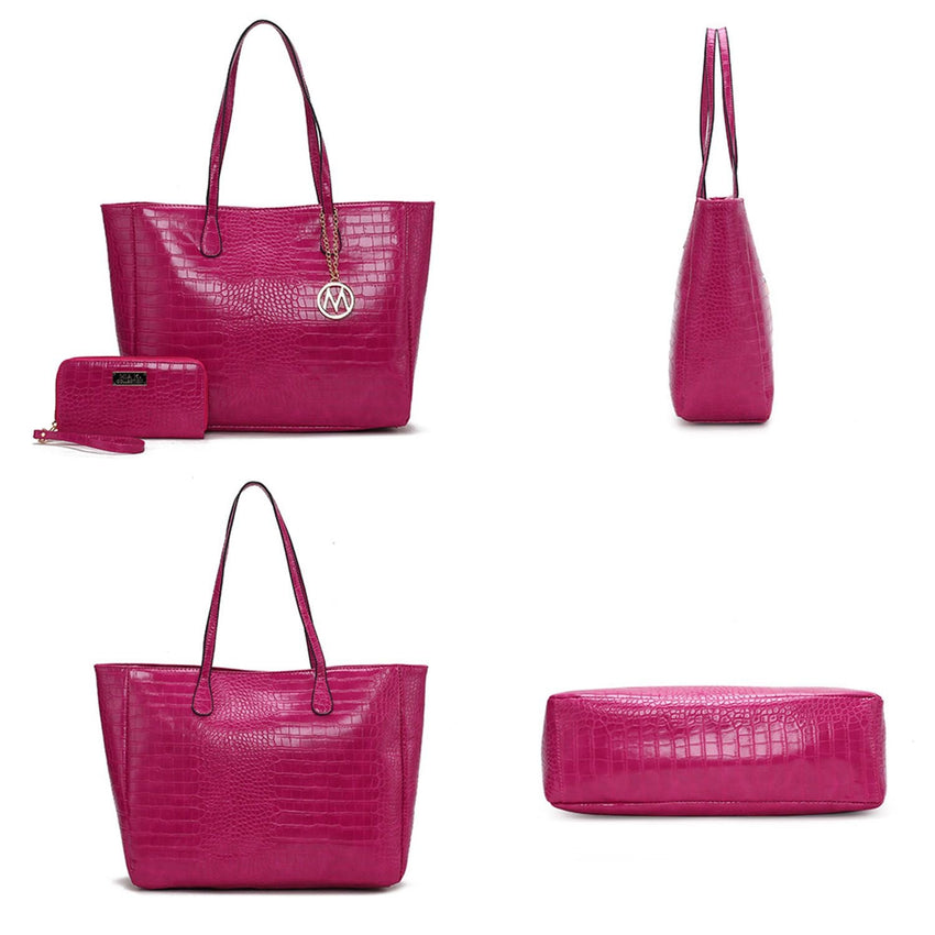 MKF Collection Sadie Oversize Tote Bag & Wallet Set by Mia K - 7DAY'S
