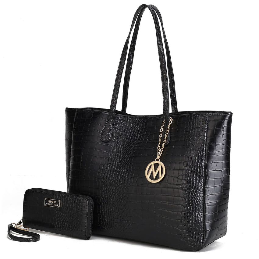 MKF Collection Sadie Oversize Tote Bag & Wallet Set by Mia K - 7DAY'S
