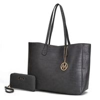 MKF Collection Sadie Oversize Tote Bag & Wallet Set by Mia K - 7DAY'S