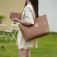 MKF Collection Sadie Oversize Tote Bag & Wallet Set by Mia K - 7DAY'S