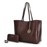 MKF Collection Sadie Oversize Tote Bag & Wallet Set by Mia K - 7DAY'S