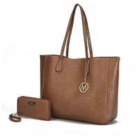 MKF Collection Sadie Oversize Tote Bag & Wallet Set by Mia K - 7DAY'S