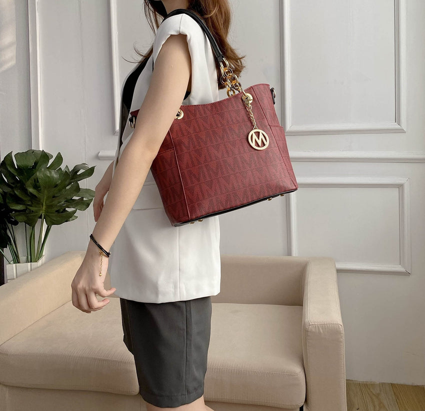 MKF Collection Shoulder Bag for Women, Vegan Leather Handbag Purse Top - Handle Crossbody Bag Tote Bag by Mia K - 7DAY'S