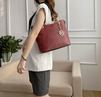 MKF Collection Shoulder Bag for Women, Vegan Leather Handbag Purse Top - Handle Crossbody Bag Tote Bag by Mia K - 7DAY'S