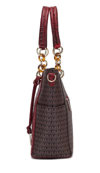MKF Collection Shoulder Bag for Women, Vegan Leather Handbag Purse Top - Handle Crossbody Bag Tote Bag by Mia K - 7DAY'S