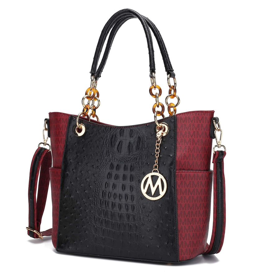MKF Collection Shoulder Bag for Women, Vegan Leather Handbag Purse Top - Handle Crossbody Bag Tote Bag by Mia K - 7DAY'S