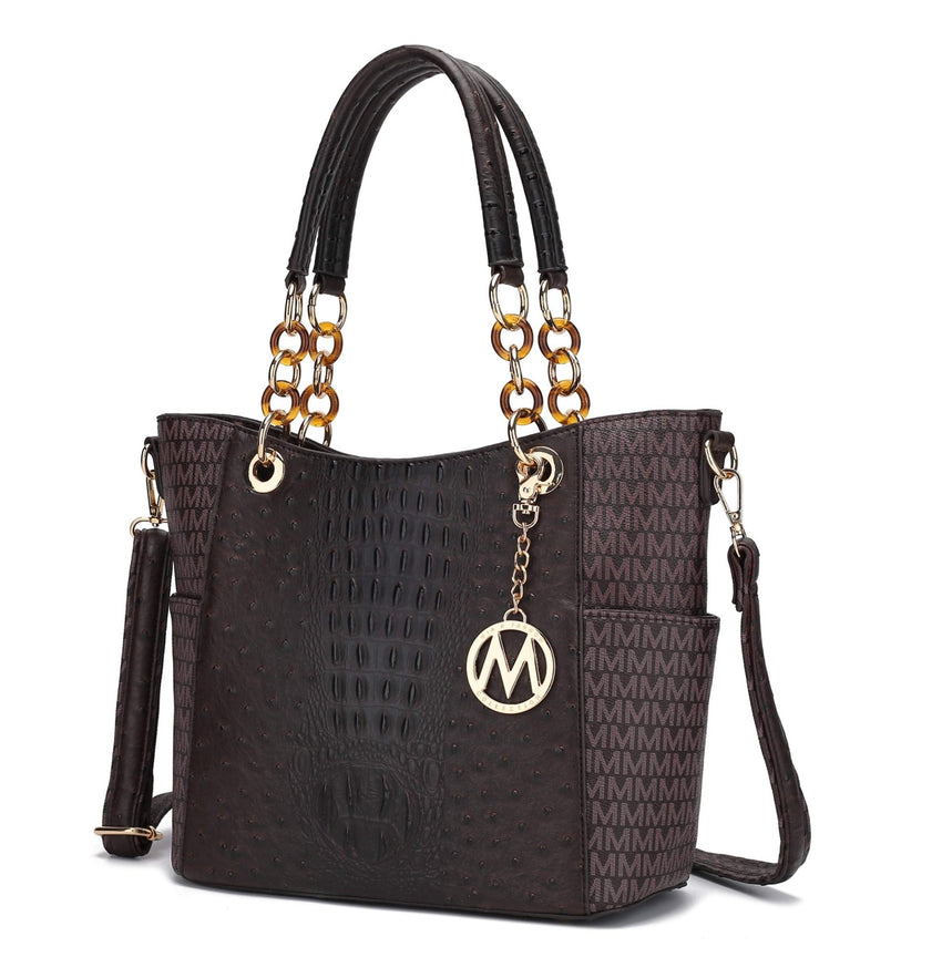 MKF Collection Shoulder Bag for Women, Vegan Leather Handbag Purse Top - Handle Crossbody Bag Tote Bag by Mia K - 7DAY'S