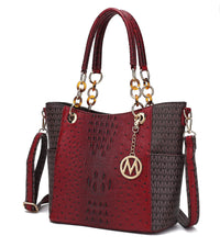 MKF Collection Shoulder Bag for Women, Vegan Leather Handbag Purse Top - Handle Crossbody Bag Tote Bag by Mia K - 7DAY'S