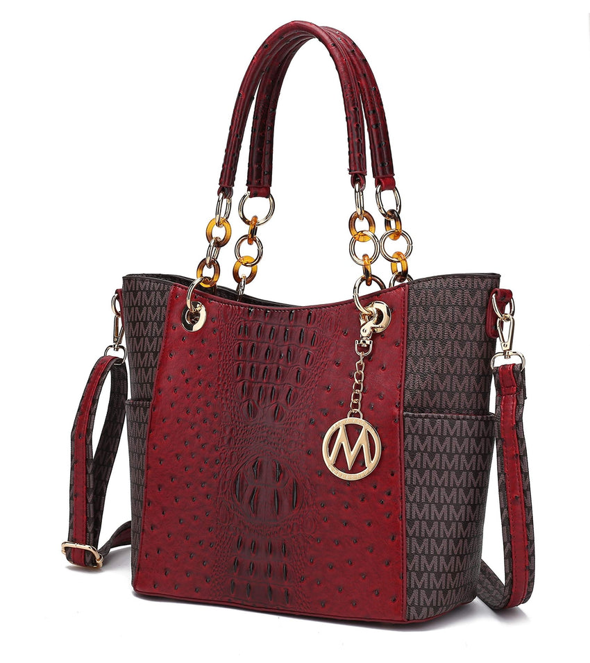 MKF Collection Shoulder Bag for Women, Vegan Leather Handbag Purse Top - Handle Crossbody Bag Tote Bag by Mia K - 7DAY'S