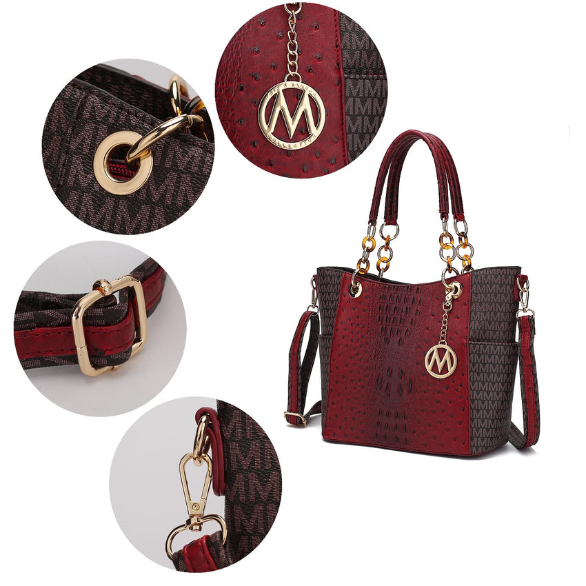 MKF Collection Shoulder Bag for Women, Vegan Leather Handbag Purse Top - Handle Crossbody Bag Tote Bag by Mia K - 7DAY'S