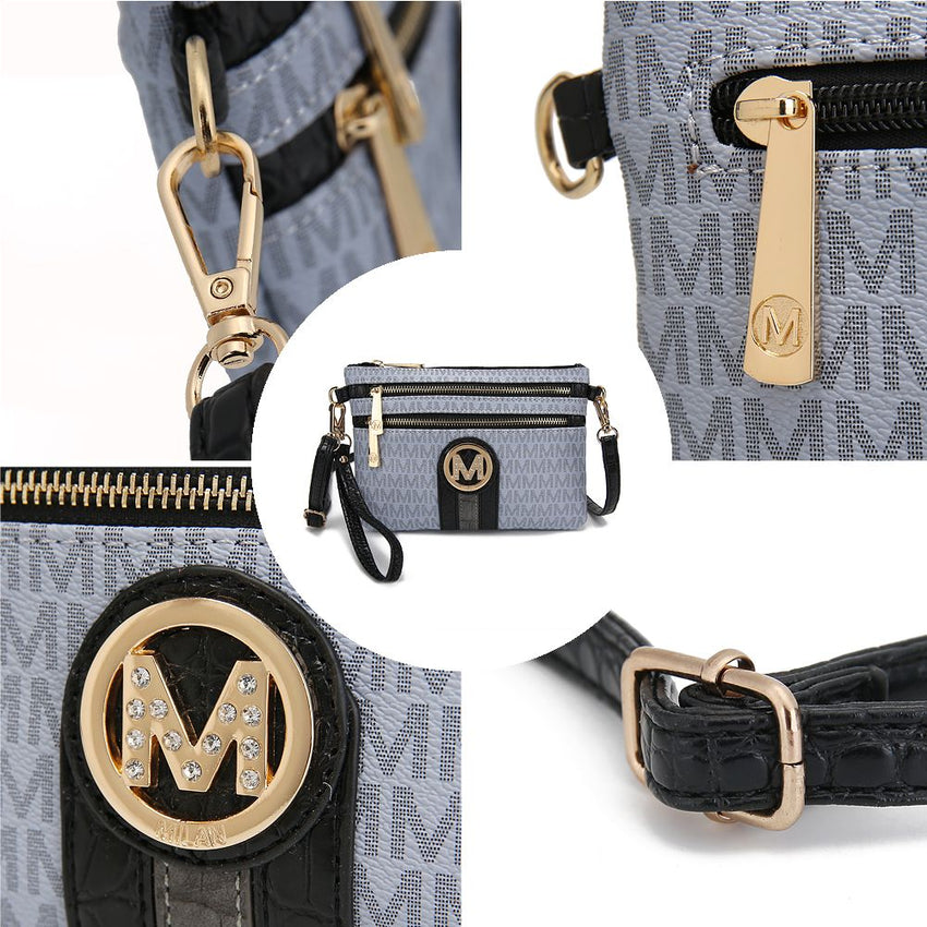 MKF Collection Tarren Signature Crossbody/ Wristlet by Mia k - 7DAY'S