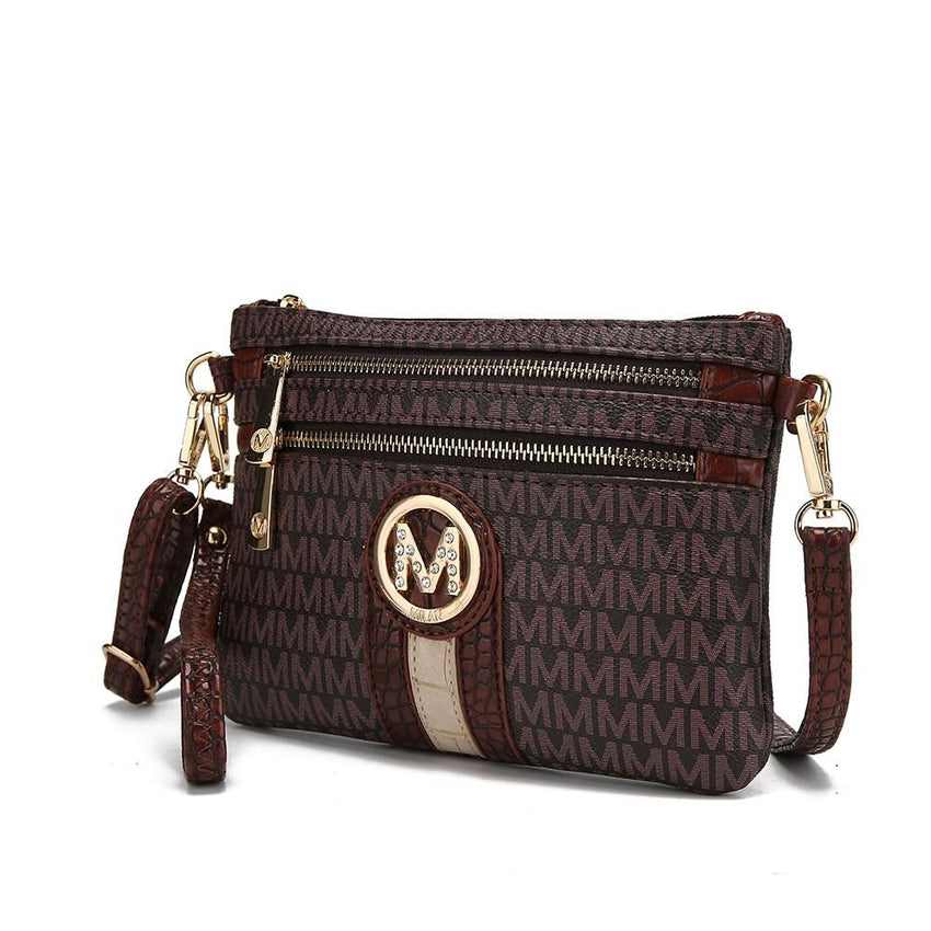 MKF Collection Tarren Signature Crossbody/ Wristlet by Mia k - 7DAY'S