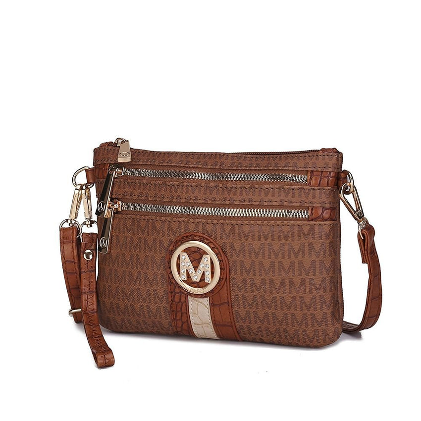 MKF Collection Tarren Signature Crossbody/ Wristlet by Mia k - 7DAY'S
