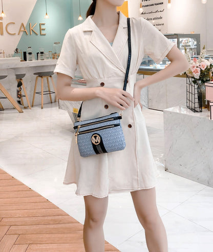 MKF Collection Tarren Signature Crossbody/ Wristlet by Mia k - 7DAY'S